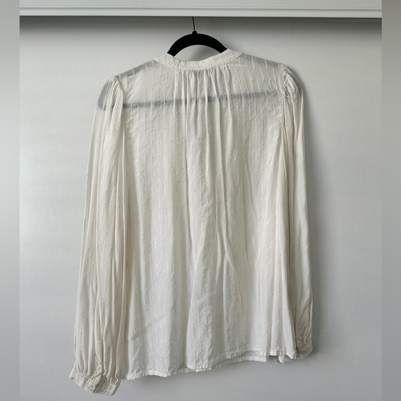 COTTON BALLOON-SLEEVE TOP - Picture 2 of 3